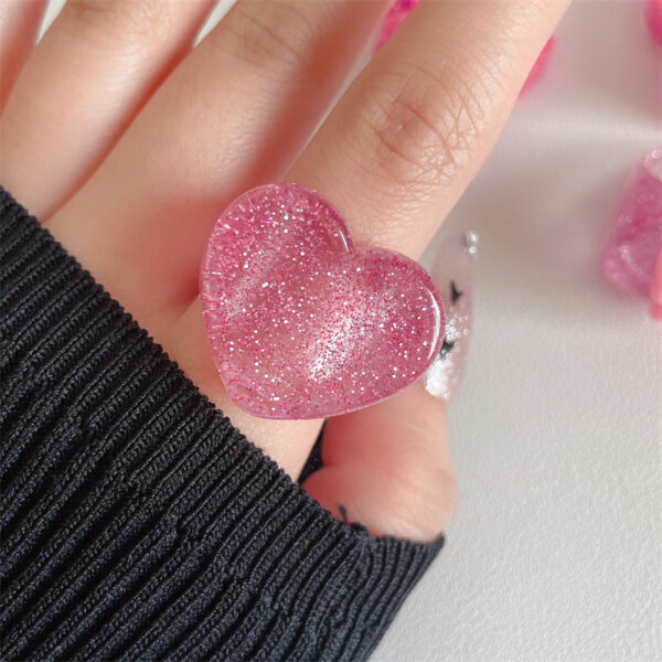 Charming Pink Heart Ring