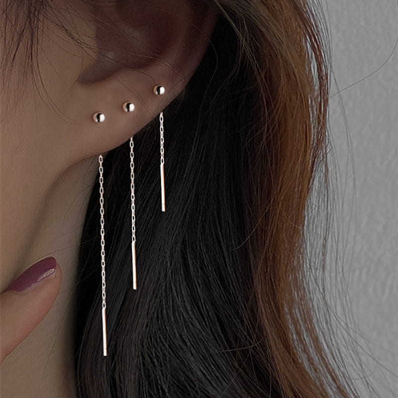 Cute Linear Elegance Earring Sets for 3 holes