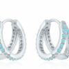 Mesmerizing Twist & Turquoise Earrings
