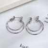 Modern Twist Single Piercing Hoops