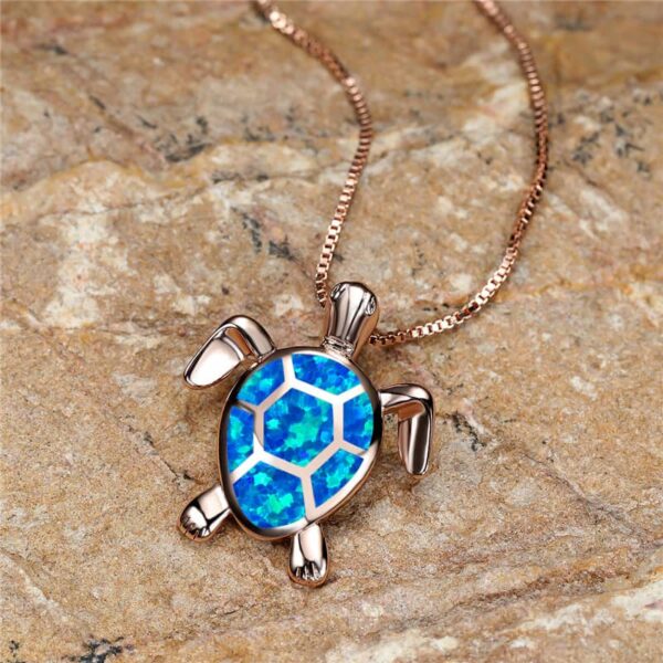 Sea Turtle with Opal
