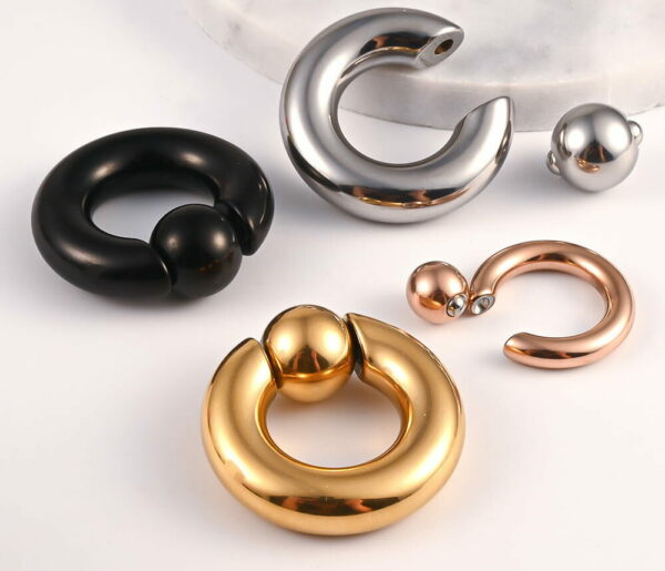 Stainless Steel Ear Stretching Hoops