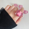 Stylish Acrylic Heart Finger Ring Stylish Acrylic Heart Finger Ring