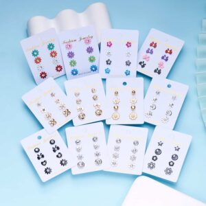 Four-Piercing Stud Earring Collection