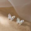 Butterfly Gemstone Studs