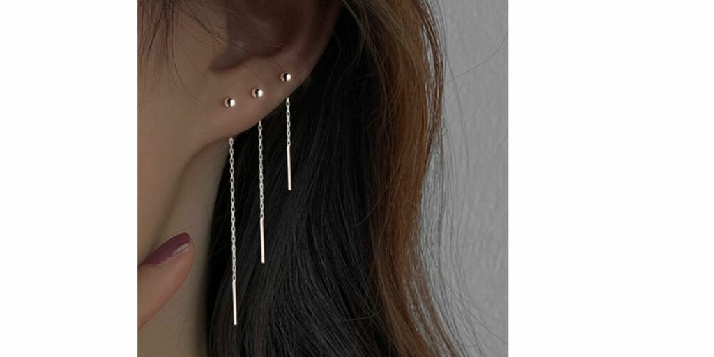 Linear Earring Set ideas for 3 Holes