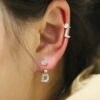 Crystal Initial Earring Duo