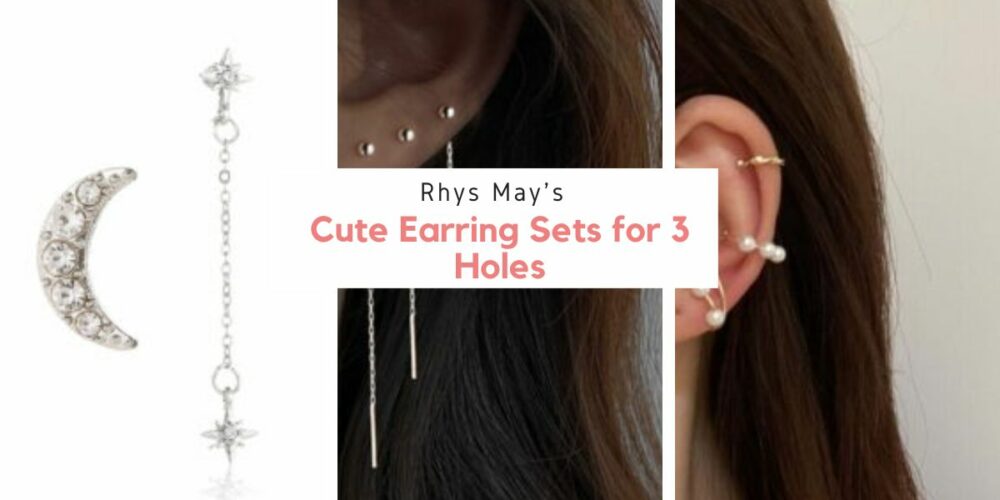 Cute Earring Sets for 3 Holes