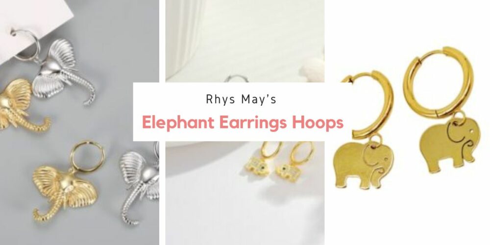 Elephant Earrings Hoops
