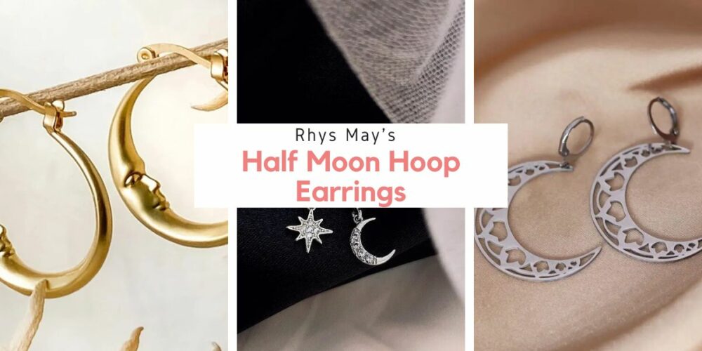 Half Moon Hoop Earrings