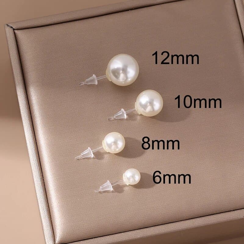 White Pearl Hypoallergenic Earrings for Newly Pierced Ears