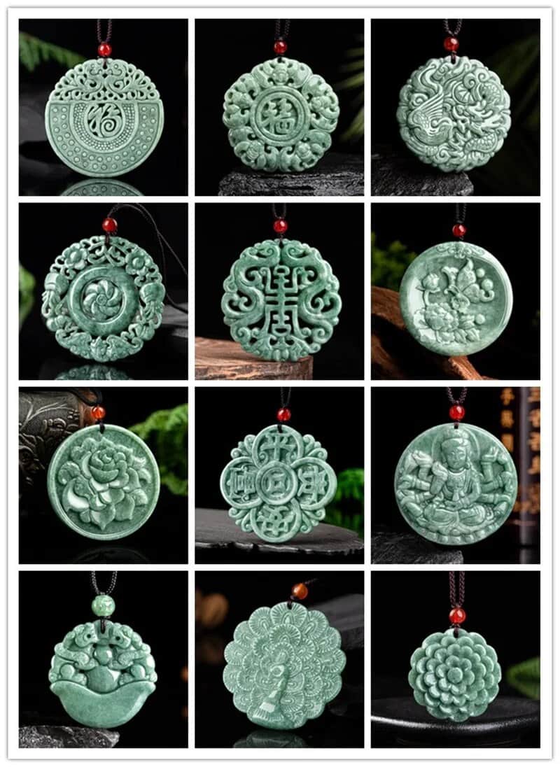Antique Carved Jade Pendants