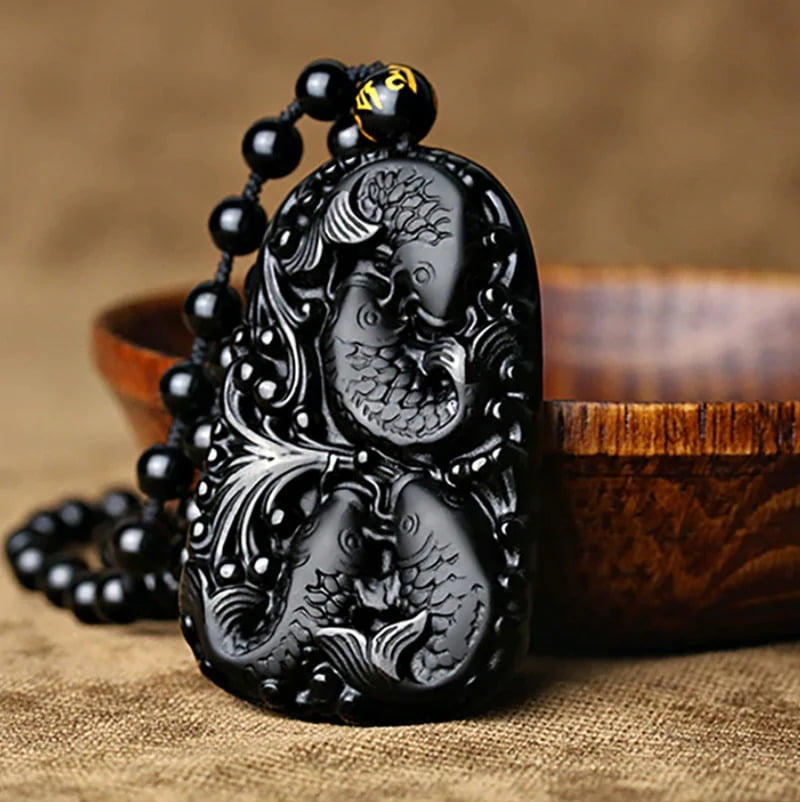 Black Fish Necklace