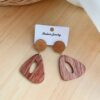 Brown Wood Statement Drops Brown Wood Statement Drops