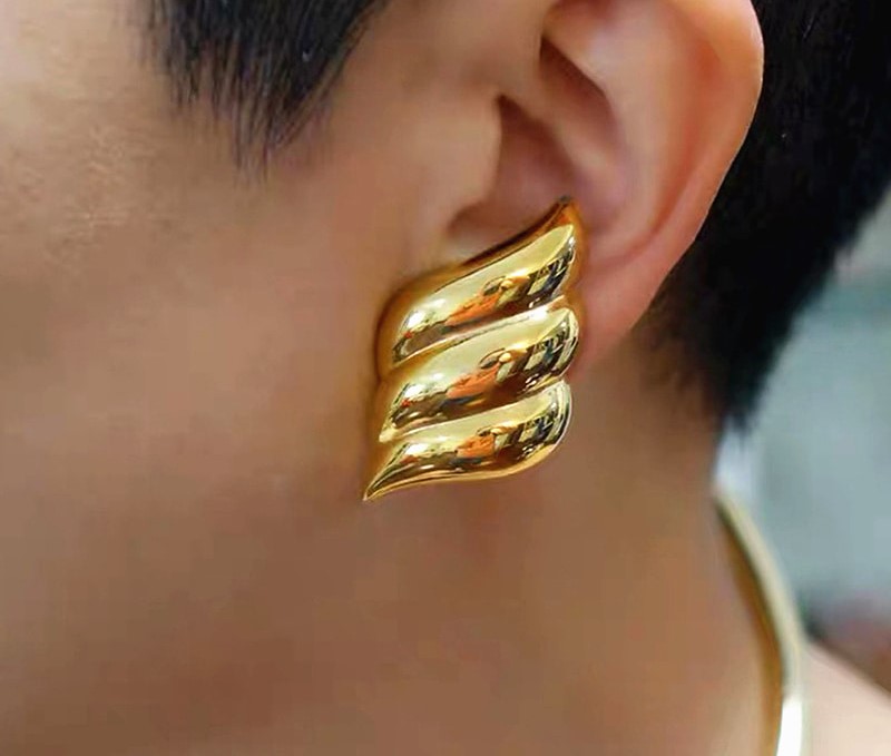 Gold Wings Earrings