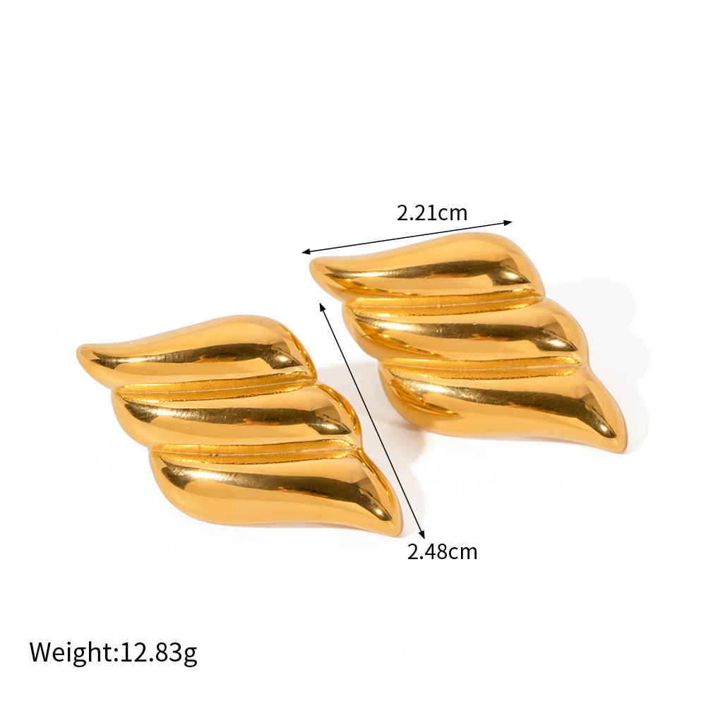 Gold Wings Studs